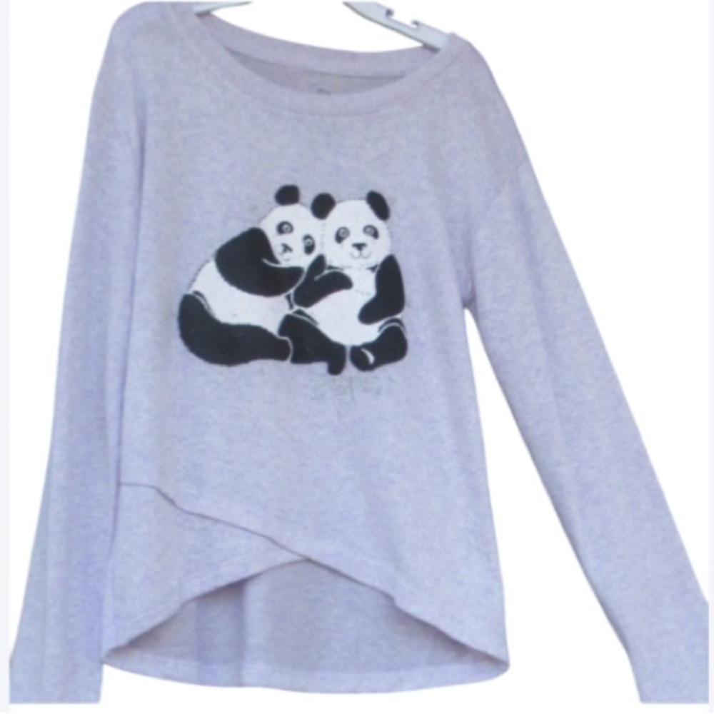 3/$12 SO Panda Besties cozy glitter graphic top girls size 7 - Picture 15 of 17